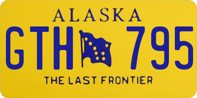 AK license plate GTH795