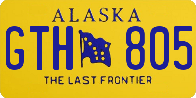 AK license plate GTH805