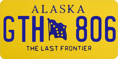 AK license plate GTH806