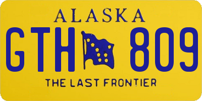AK license plate GTH809