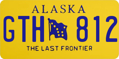 AK license plate GTH812