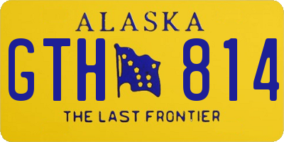 AK license plate GTH814