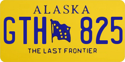AK license plate GTH825