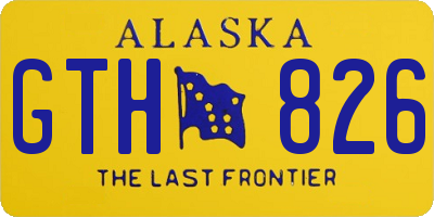 AK license plate GTH826