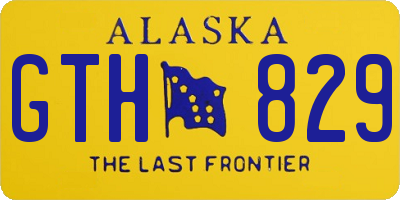 AK license plate GTH829