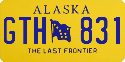 AK license plate GTH831