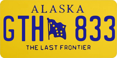 AK license plate GTH833