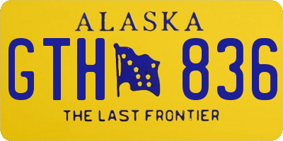 AK license plate GTH836