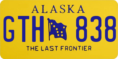 AK license plate GTH838