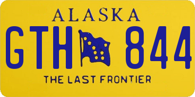 AK license plate GTH844