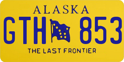 AK license plate GTH853