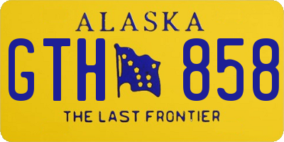 AK license plate GTH858