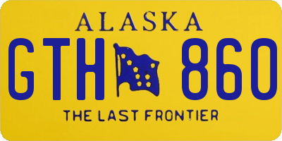 AK license plate GTH860