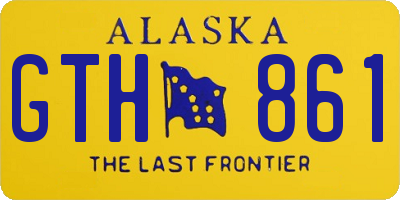 AK license plate GTH861