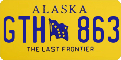 AK license plate GTH863