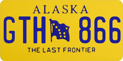 AK license plate GTH866