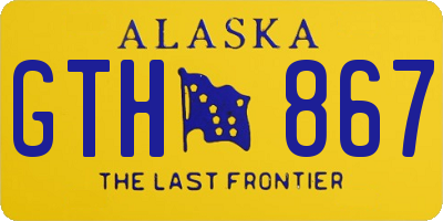 AK license plate GTH867