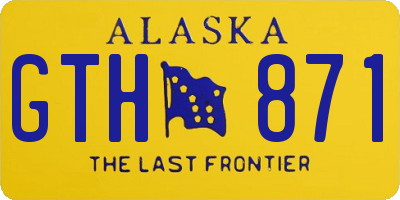 AK license plate GTH871