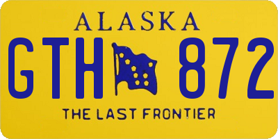 AK license plate GTH872