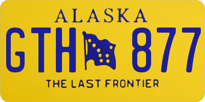 AK license plate GTH877