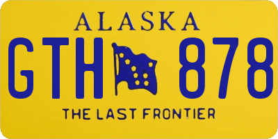 AK license plate GTH878