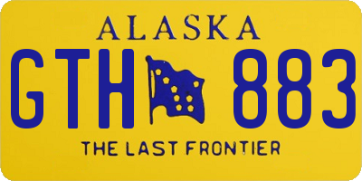 AK license plate GTH883