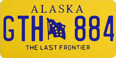 AK license plate GTH884