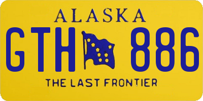 AK license plate GTH886
