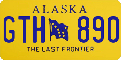 AK license plate GTH890