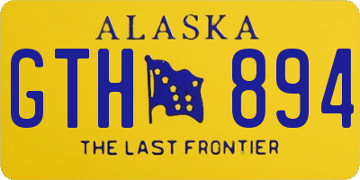 AK license plate GTH894