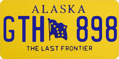 AK license plate GTH898