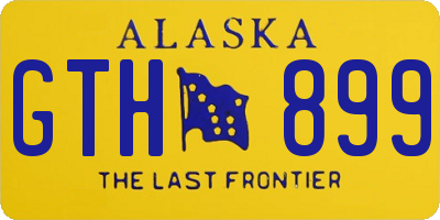 AK license plate GTH899