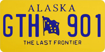 AK license plate GTH901