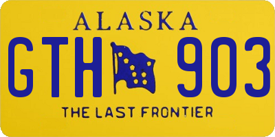 AK license plate GTH903