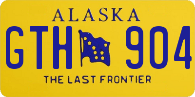 AK license plate GTH904