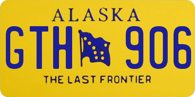 AK license plate GTH906