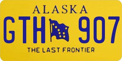 AK license plate GTH907