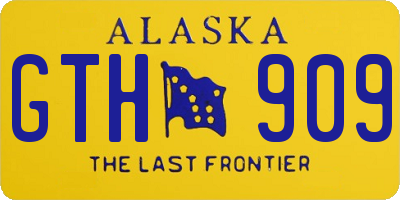 AK license plate GTH909