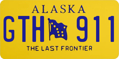 AK license plate GTH911