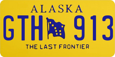 AK license plate GTH913