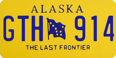 AK license plate GTH914