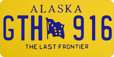 AK license plate GTH916