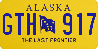 AK license plate GTH917