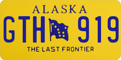 AK license plate GTH919