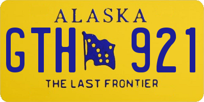 AK license plate GTH921