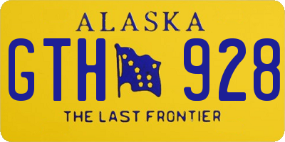 AK license plate GTH928