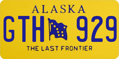 AK license plate GTH929