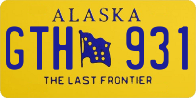 AK license plate GTH931