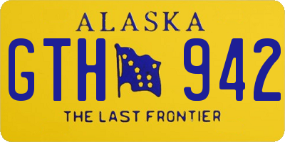 AK license plate GTH942