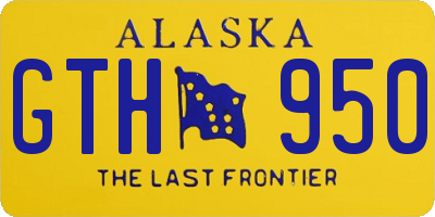 AK license plate GTH950